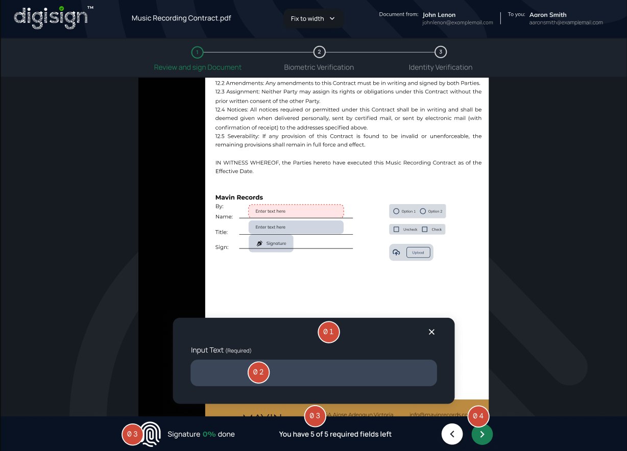 First required input lifted into a focused modal