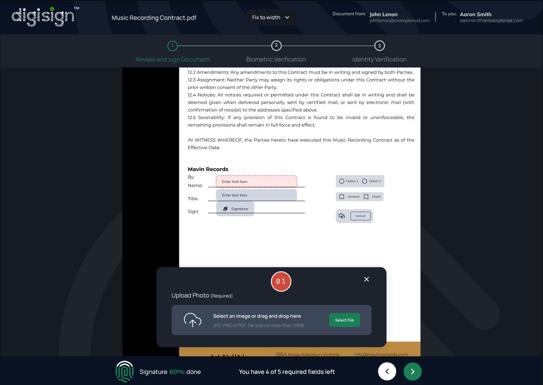 Photo upload modal