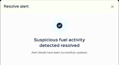 Resolve alert, confirmed